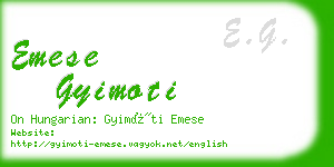 emese gyimoti business card